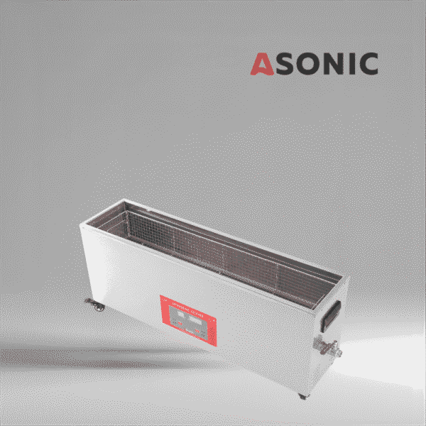 ASONIC-IND-300XL-4 "ASONIC IND-300XL ultrahangos tisztítórendszer, amely nagy hatékonyságot kínál autóipari, repülőgépipari és ipari felhasználásra.