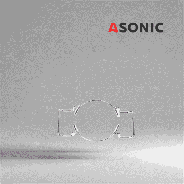 ASONIC laboratóriumi pohártartó 0.8L, kis rozsdamentes acélból készült tartozék precíziós ultrahangos tisztítási alkalmazásokhoz.