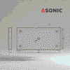 ASONIC HEATER-1000W-5 csavarok-2 külső ultrahangos tisztító tartály fűtőberendezés