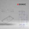 ASONIC HEATER-1000W-5 csavarok-3 külső ultrahangos tisztító tartály fűtőberendezés