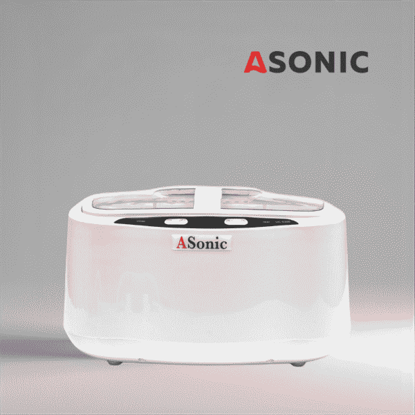 ASONIC HOME-2500 ultrahangos fürdő, professzionális tisztító nagyobb tárgyakhoz és háztartási alkalmazásokhoz.