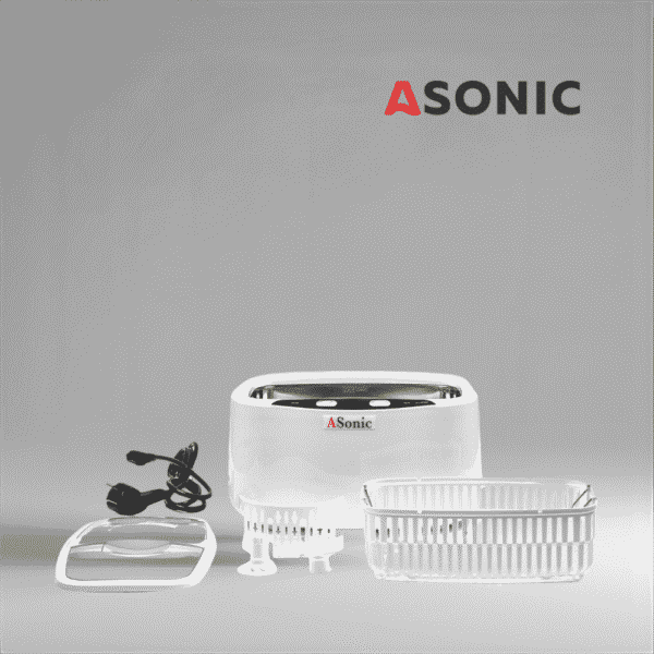 ASONIC HOME-2500 ultrahangos tisztítógép, sokoldalú egység szemüvegekhez, ékszerekhez és háztartási eszközökhöz.