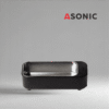 ASONIC HOME-450fekete kompakt ultrahangos fürdő, hatékony készülék ékszerek, szemüvegek és órák tisztítására.