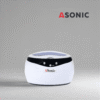 ASONIC HOME-650 ultrahangos tisztító, mindennapi otthoni használatra tervezve, kompakt egység ékszerekhez és szemüvegekhez.