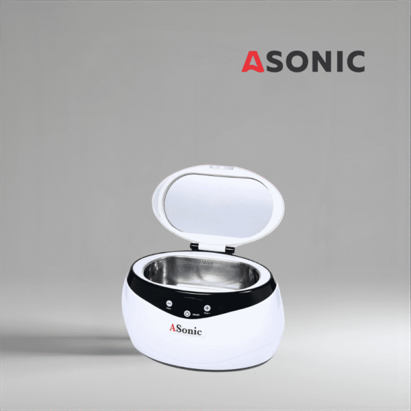 ASONIC HOME-650 kis ultrahangos fürdő ékszerekhez, szemüvegekhez és személyes tárgyakhoz, hordozható és hatékony.