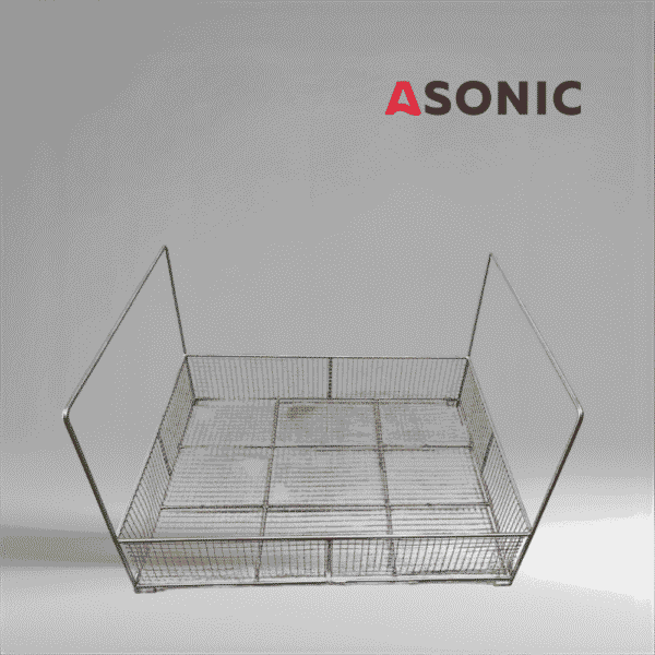 ASONIC IND-1000 ultrahangos tisztító kosár - strapabíró rozsdamentes acélból