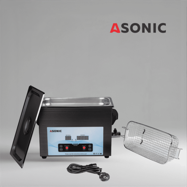 ASONIC MED-50 rozsdamentes acél ultrahangos tisztítógép digitális vezérléssel