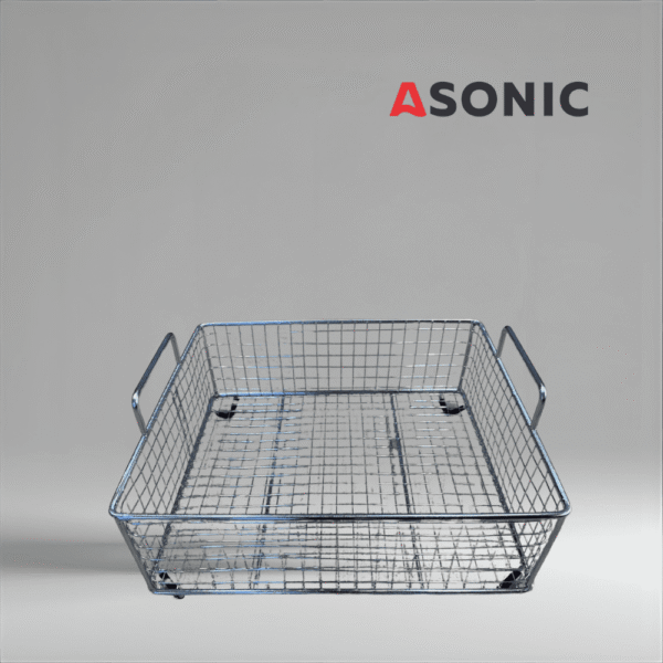 Rozsdamentes acél kosár az ASONIC IND-150 nagy ultrahangos tisztítóhoz