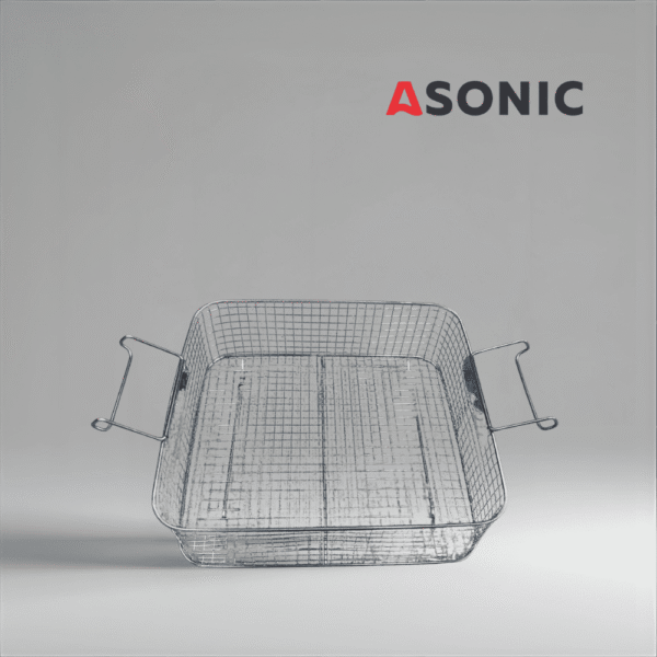 Rozsdamentes acél kosár az ASONIC Pro-1500 ultrahangos tisztítóhoz