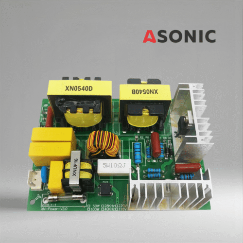 ASONIC PROmodel PCB 60W 40kHz, megbízható csere tápkártya az ultrahangos tisztítórendszerekhez, egyenletes teljesítménnyel.