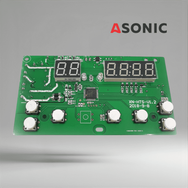 ASONIC PROmodel kijelző PCB gázmentesítési funkcióval, fejlett csere vezérlőpanel ultrahangos tisztítógépekhez