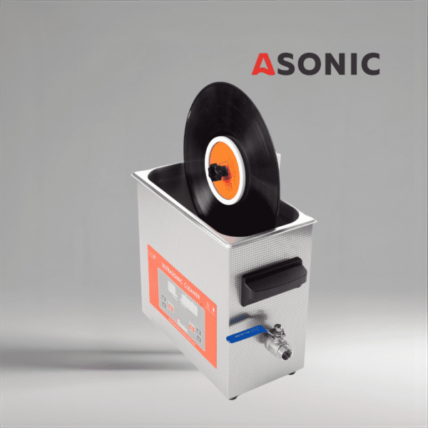 ASONIC Vinyl Cleaner-02 tisztító oldat, kompakt flakon vinyl lemezek ultrahangos tisztításához.
