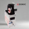ASONIC Vinyl Cleaner-05 ultrahangos tisztítógépen látható, akár öt lemezhez való rögzítőelem.