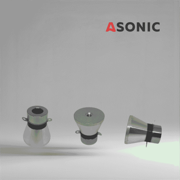 ASONIC-transzducer-28khz60W ASONIC ultrahangos jelátalakító 28 kHz 60W, nagy teljesítményű alkatrész ipari ultrahangos tisztítókhoz.