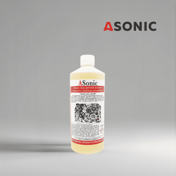 ASONIC AS-GEN-1 ultrahangos általános tisztítószer, 1 literes univerzális tisztítószer laboratóriumok, műhelyek és mindennapi használatra.