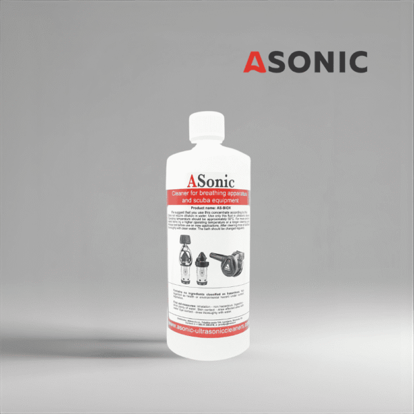 ASONIC AS-BIOX-1 ultrahangos, biológiailag lebomló tisztítószer, 1 literes környezetbarát megoldás a biztonságos és hatékony tisztítási feladatokhoz.